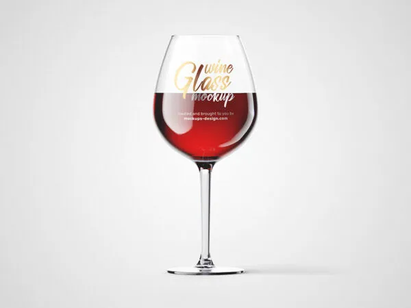 A Wine Glass Mockup for Red and White Wine 1