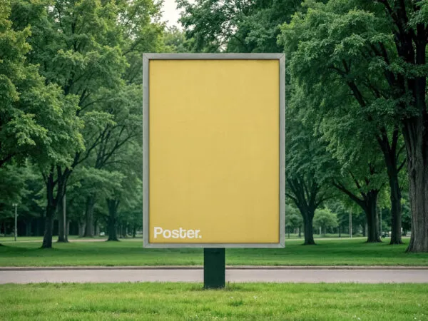 A4 Poster Signage Mockup 1