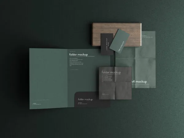 A4 Size Folder Mockup in 10 Shots 1