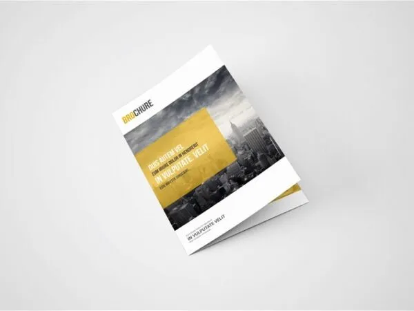 A5 Bifold Brochure Mockup in 4 Views 1