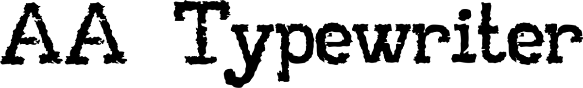 AA Typewriter Font 1