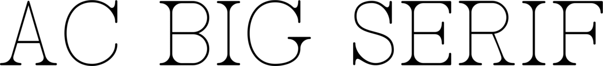 AC Big Serif Font 1