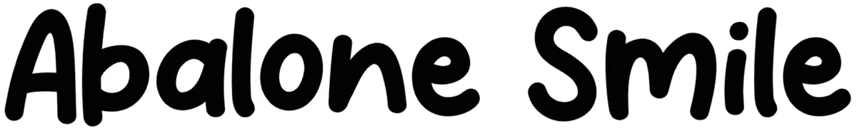 Abalone Smile Font 1
