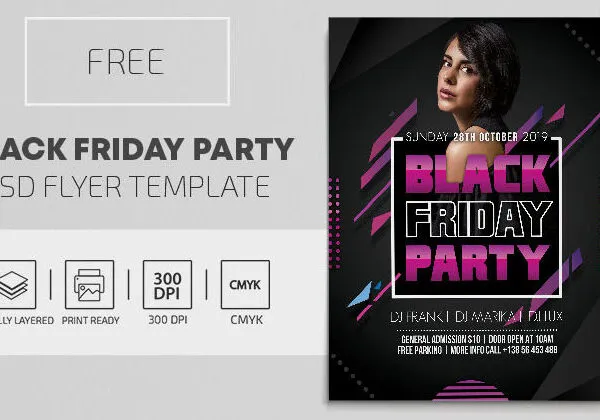 Abstract Black Friday Flyer Template 1