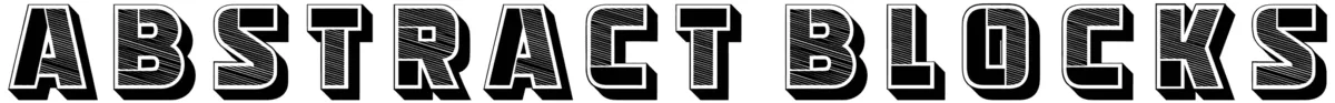 Abstract Blocks Font 1