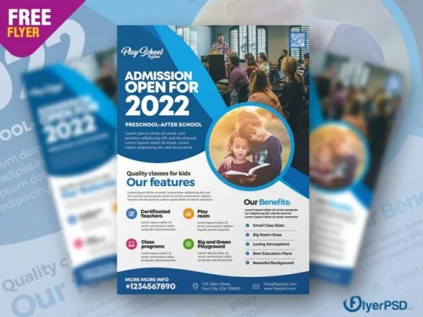 Abstract Education Flyer Template 1