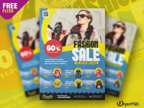 Abstract Fashion Sale Flyer Template 1
