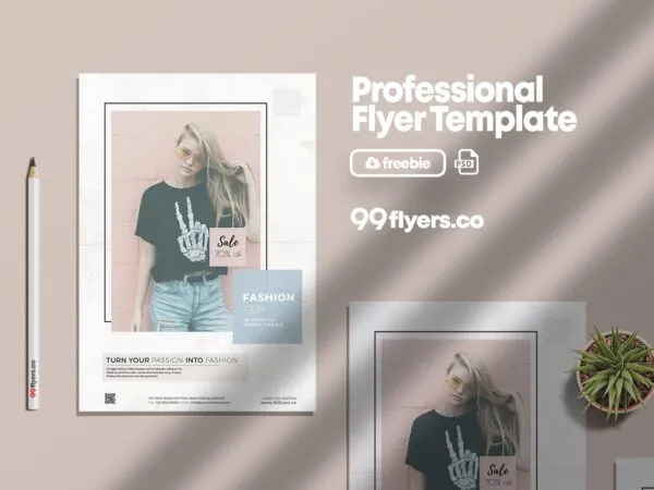 Abstract Fashion Week Flyer Template 1