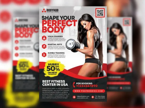 Abstract Fitness Flyer Template 1