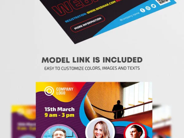 Abstract Modern Color Fluid Corporate Workshop Flyer Templates 1