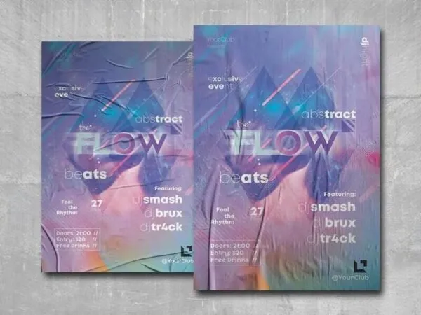Abstract Nightclub Party Flyer Template 1