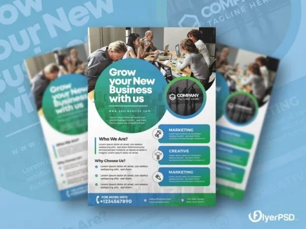 Abstract Urban Business Flyer Template 1