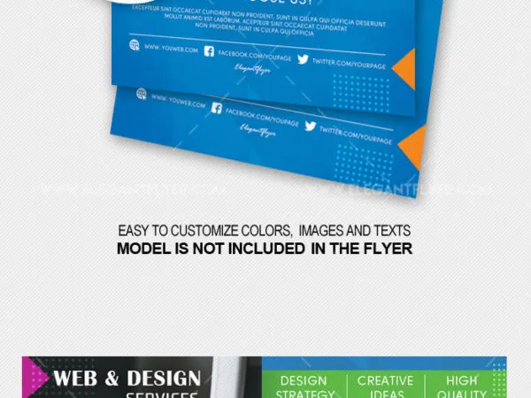 Abstract Web Design Services Flyer Template 1
