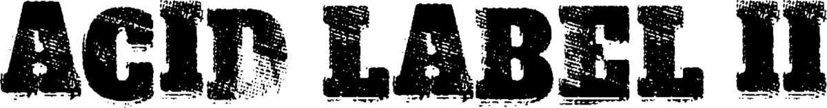 Acid Label II Font 1