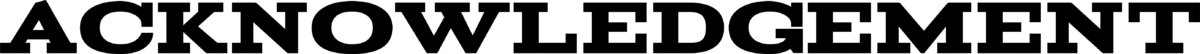 Acknowledgement Font 1