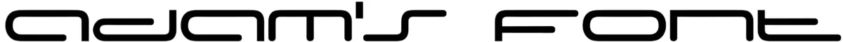 Adams Font 1
