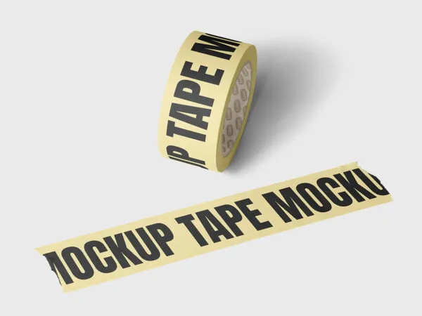 Adhesive Tape Scene Mockup 1