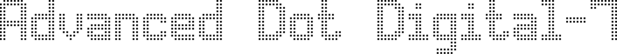 Advanced Dot Digital 7 Font 1