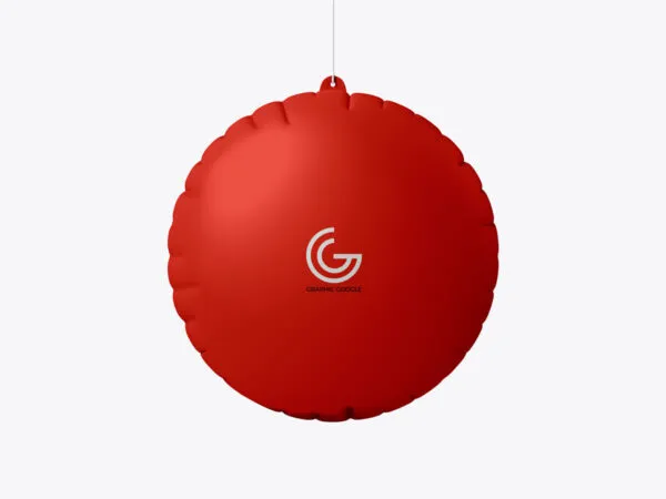 Advertisement Mockup Featuring a PVC Air Balloon Dangler 1