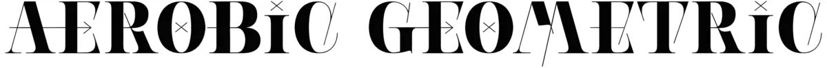 Aerobic Geometric Font 1