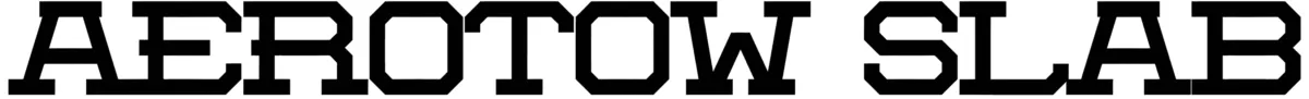 Aerotow Slab Font 1