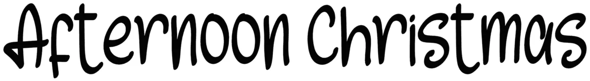 Afternoon Christmas Font 1