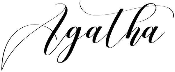 Agatha Font 1
