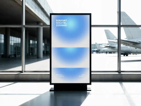 Airport Digital Screen Mockup 1