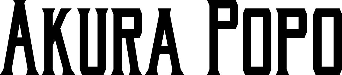 Akura Popo Font 1