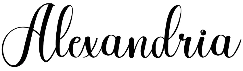Alexandria Font 1