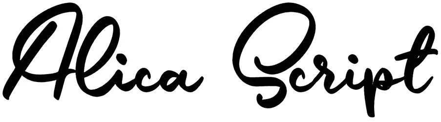Alica Script Font 1