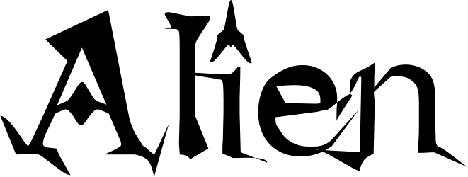 Alien Font 1