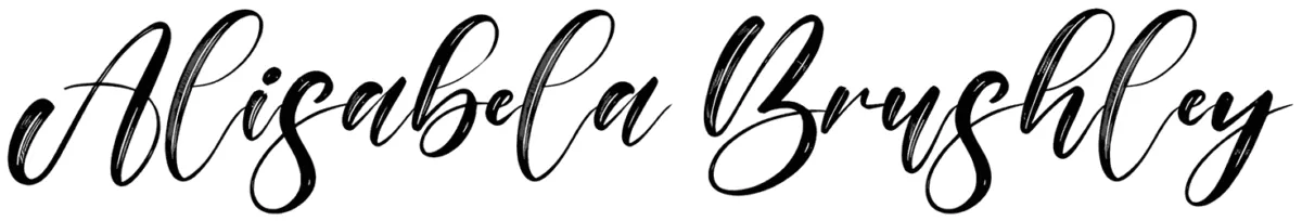 Alisabela Brushley Font 1