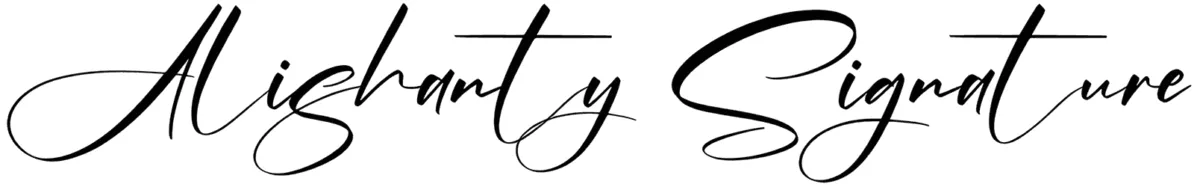 Alishanty Signature Font 1