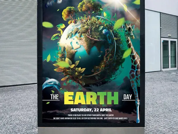 Alive Nature Earth Day Flyer Template 1