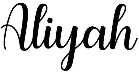 Aliyah Font 1