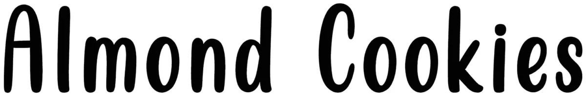 Almond Cookies Font 1