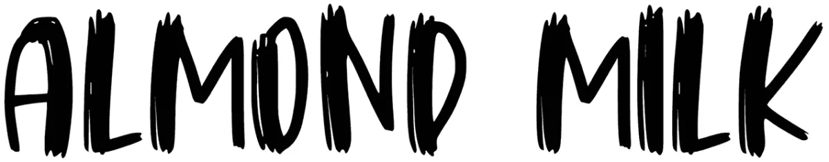Almond Milk Font 1