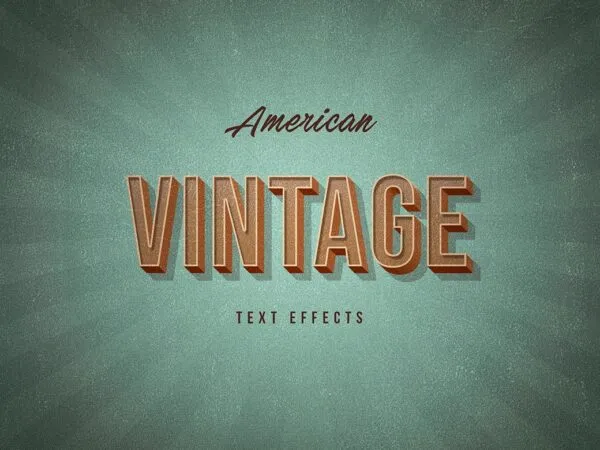American Vintage Text Effects 1