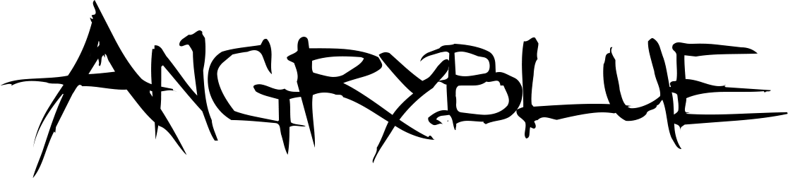 Angryblue Font 1