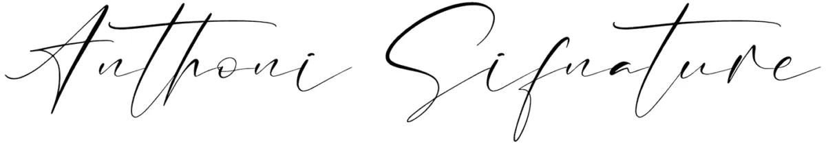 Anthoni Sifnature Font 1