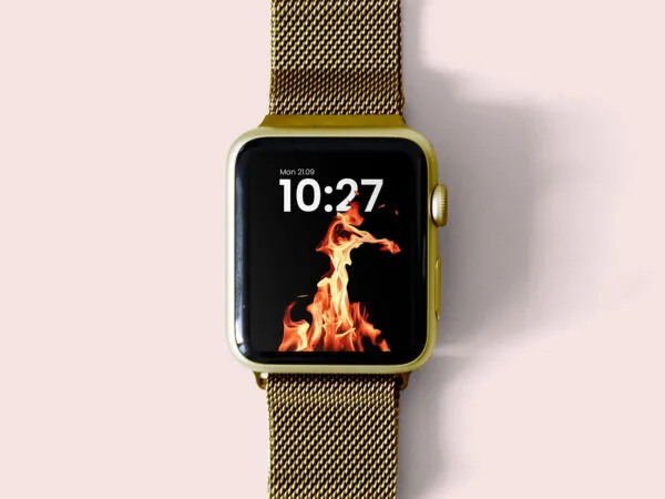 Apple Watch With Bracelet Mockup 1