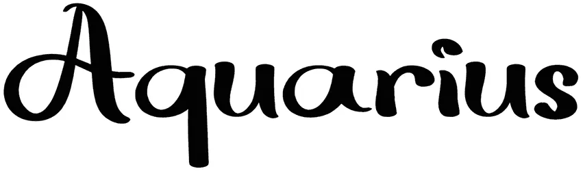 Aquarius Font 1