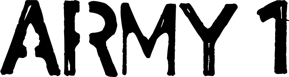 Army 1 Font 1