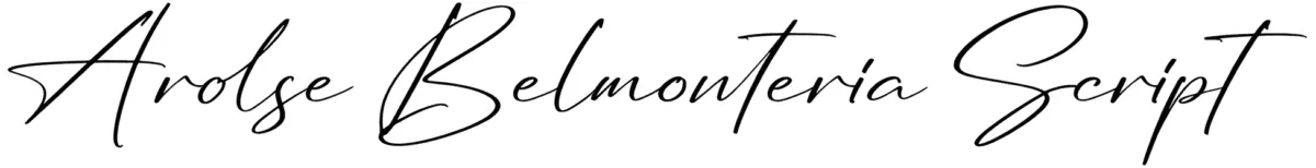 Arolse Belmonteria Script Font 1