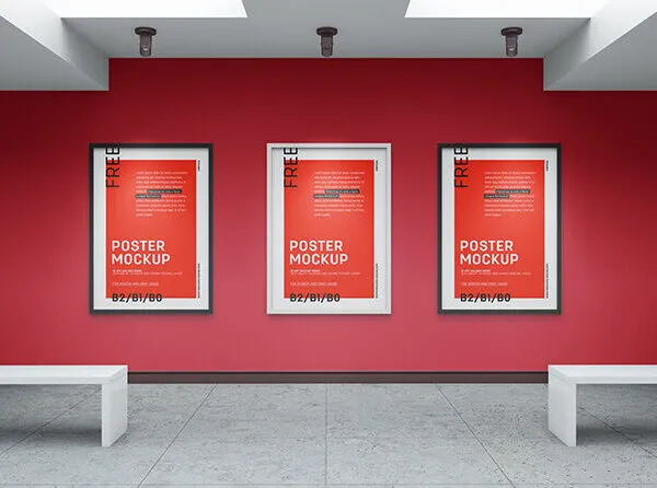 Art Gallery Mockup with Variable Layouts 1