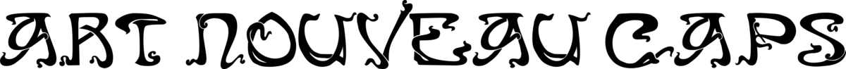 Art Nouveau Caps Font 1