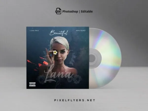 Artistic Music CD Cover Template 1