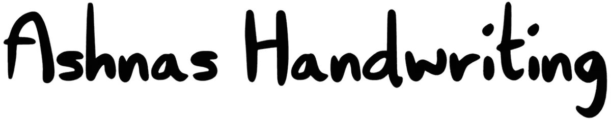 Ashnas Handwriting Font 1