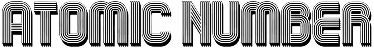 Atomic Number Font 1